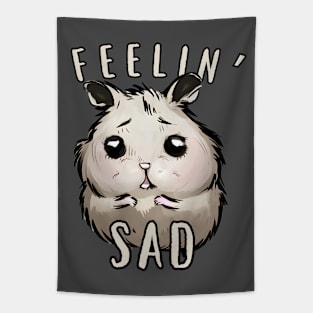 Sad Hamster - Cute Feelin' Sad Meme Tapestry