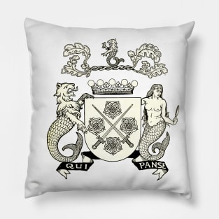 Mermaid coat of arms Pillow