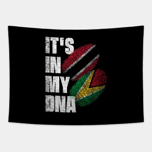 Trinidadian And Guyanese Mix DNA Flag Heritage Tapestry