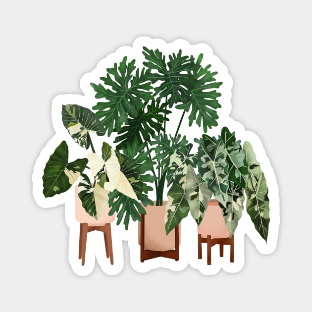 Potted Plants 10 Magnet by Gush Art Studio 1