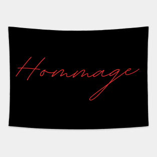 Hommage - german language RED Tapestry