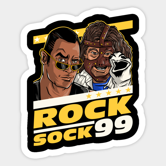 Rock N Sock 99 - Wrestling - Sticker