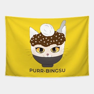 Purr-bingsu Pat Bingsu Cat Tapestry