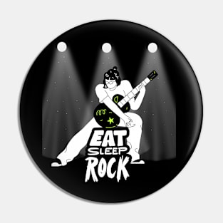 Rock & Roll . Eat Sleep Rock Pin