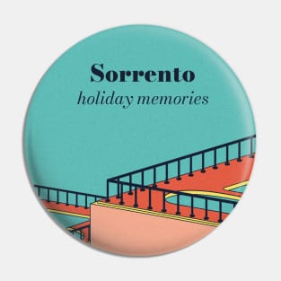 Sorrento, holiday memories illustration Pin