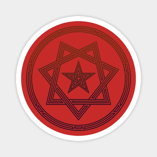 Heptagram Star Sigil Shirt Magnet by calebprue