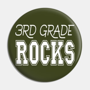 3rd Grade Rocks Pin