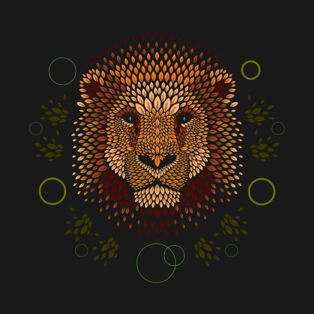 Lion Face by LetterQ