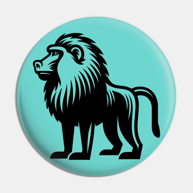 Baboon Pin by KayBee Gift Shop