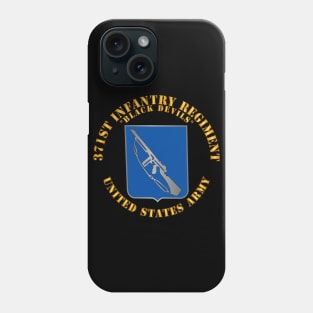 371st Infantry Regiment - DUI (V1) - Black Devils Phone Case