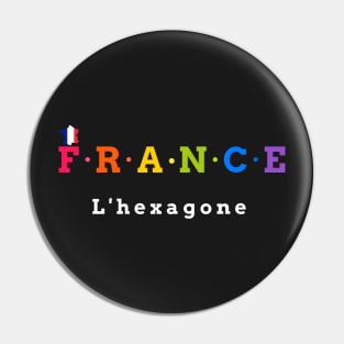 France, The Hexagon (Flag Version) Pin