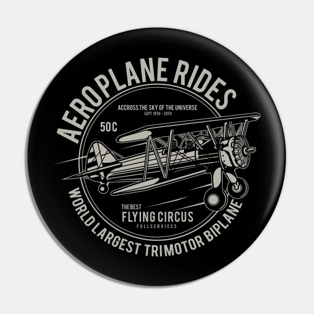 AEROPLANE RIDES Pin by BlackSideDesign