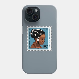 1972 postage stamp Native Girl of Burkina Faso Phone Case