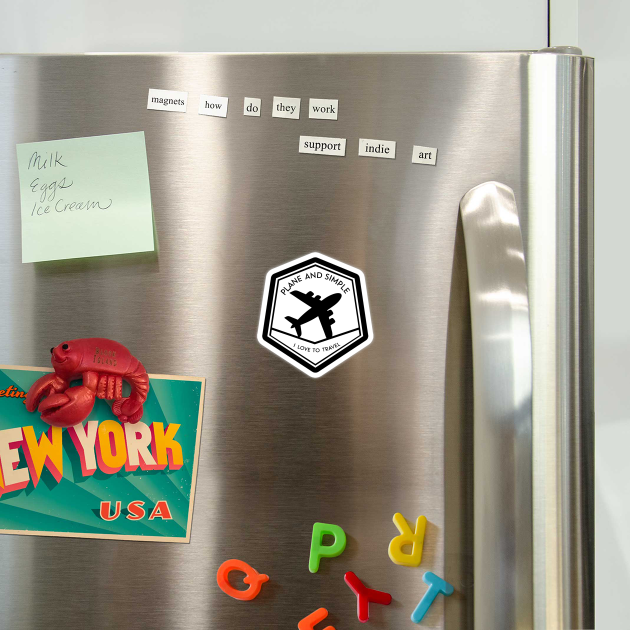 Plane and Simple, I Love to Travel by DIGITAL MERCH CREATIONS