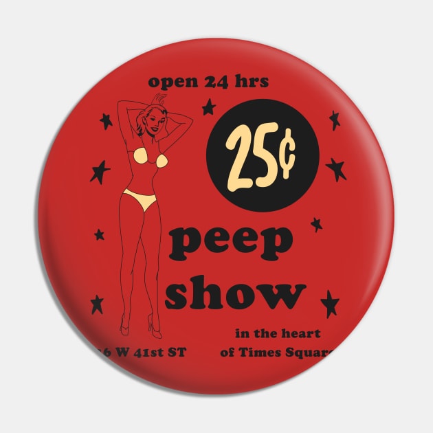 25 Cent Peep Show Pin by n23tees