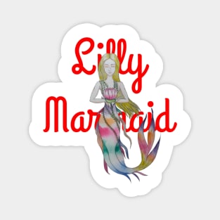 Beautiful lilly marmaid Magnet