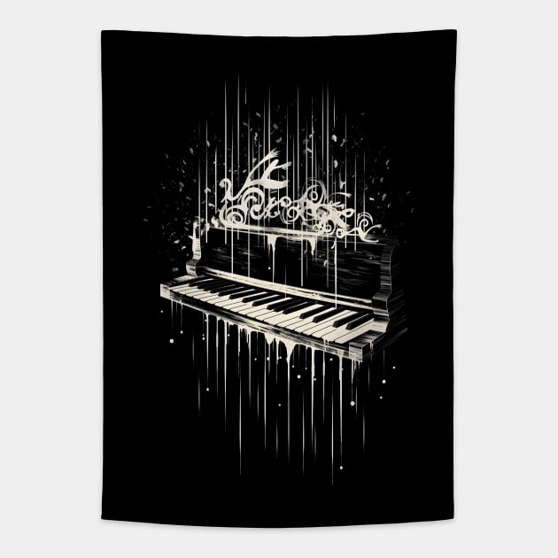 Piano Tapestry by Nerd_art