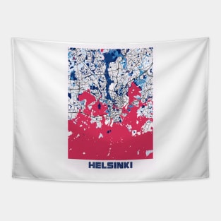 Helsinki - Finland MilkTea City Map Tapestry