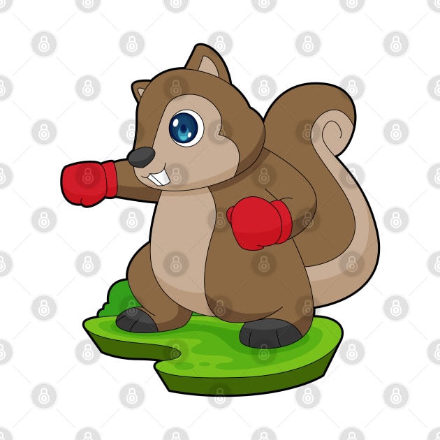Squirrel Boxer Boxing gloves Boxing by Markus Schnabel