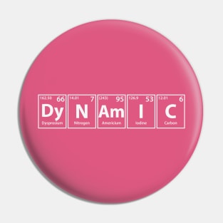 Dynamic (Dy-N-Am-I-C) Periodic Elements Spelling Pin