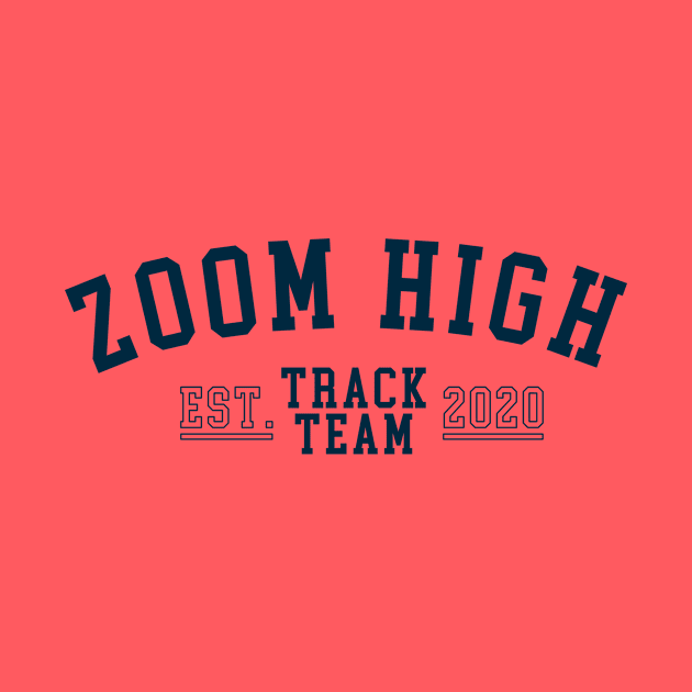 Zoom High Track Team Gym Shirt (Navy) by stickerfule