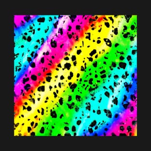 Leopard rainbow print skin pattern T-Shirt