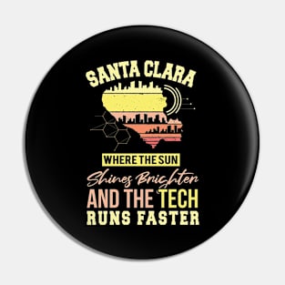 Santa Clara San Francisco United States Design Pin