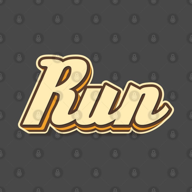 Run typography by KondeHipe