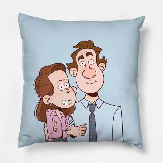 Jim & Pam Pillow by danilocirillo