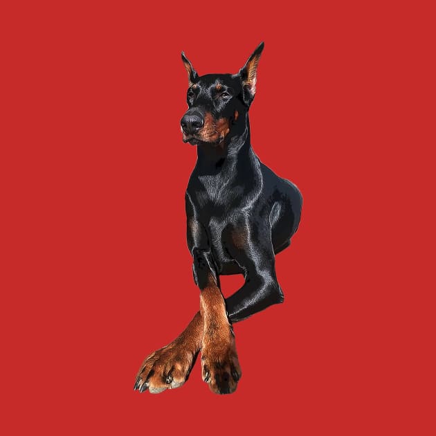 Doberman Dog Dobermann Pinscher by Elarex