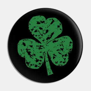 Crayon Green Shamrock for St Patricks Day Pin