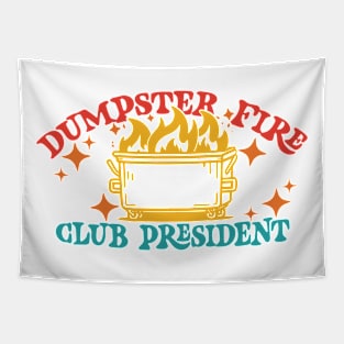 Dumpster Fire President Tapestry