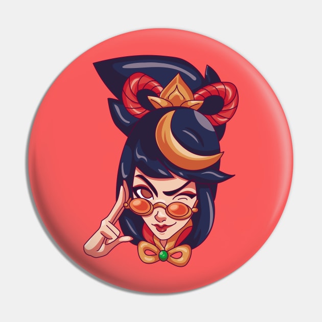 Firecracker Vayne Pin by Chinchila Art