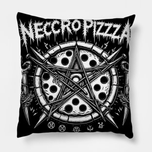 Necro Pizza - Black Metal Pentagram - Infernal Oven Pillow