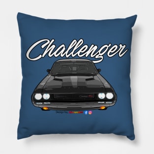 Challenger Black by pjesusart Pillow