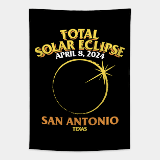 Total Solar Eclipse 2024 - San Antonio, Texas Tapestry