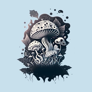 Hippie mushroom psilocybin fungus magic mushrooms fungi psychedelic T-Shirt