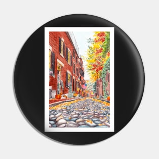 Boston, Acorn Street Pin