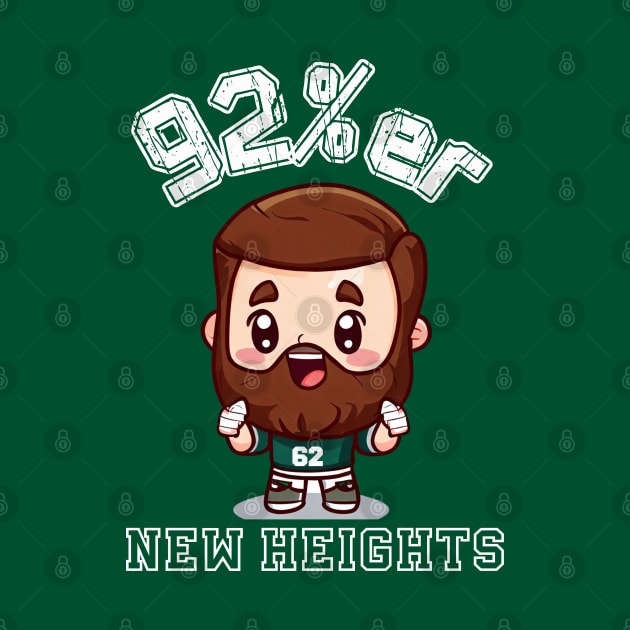 New Heights 92%-er Jason Kelce Kawaii by Curious Sausage