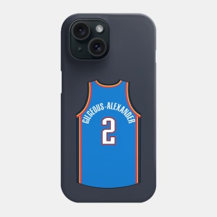 Shai Gilgeous-Alexander Oklahoma City Jersey Qiangy Phone Case