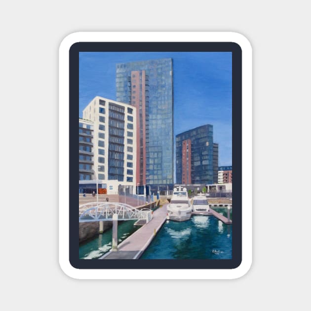 Ocean Village, Southampton Magnet by richardpaul