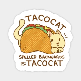 Tacocat Palindrome Fun Magnet