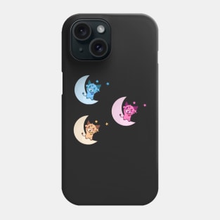 Cute Cows Dancing on Moon Sticker Pack Phone Case