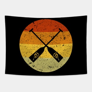 Dragon Boat Paddles Retro Vintage Graphic Tapestry