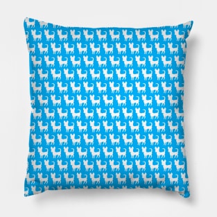 Chihuahua silhouette print (mini) turquoise Pillow