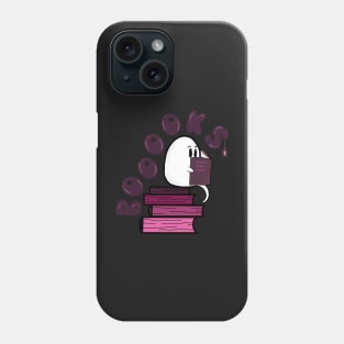 Book lovers design, boooooks, nerdy ghost Phone Case