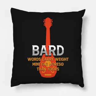 Bard Tabletop Class Pen and Paper DnD Gift Pillow