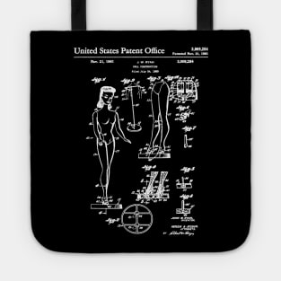 Barbie Doll Patent White Tote