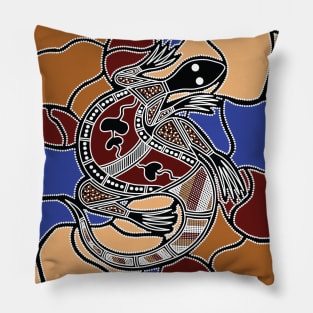 Aboriginal Art - Goanna (Lizard) Dream Pillow