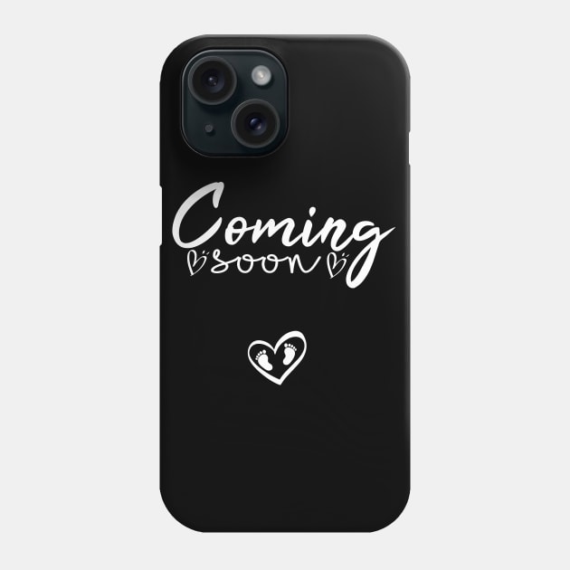 Coming Soon Announcement Pregnancy Phone Case by Tee-quotes 